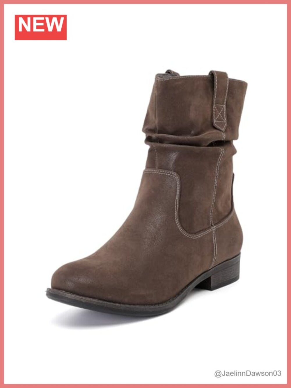 Ankle Boots Flat Fashion Booties Faux Leather Lug Sole Non-Slip